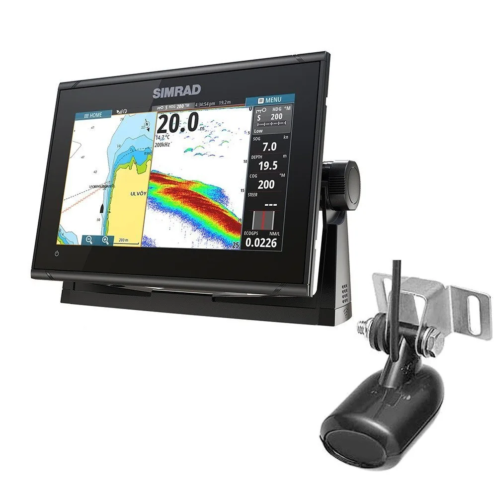Simrad GO9 XSE 83/200 kHz Transducer Chartplotter