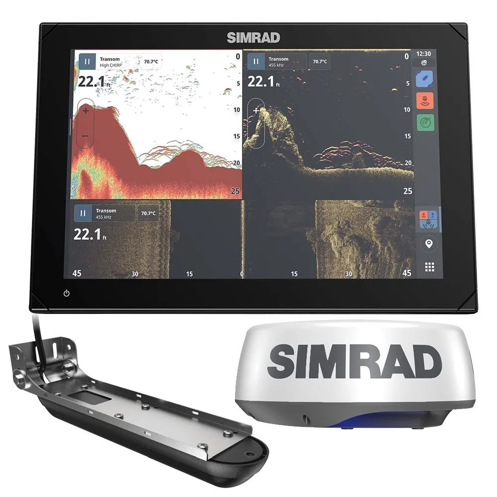 Simrad NSX 3012 Radar Bundle – HALO20+ Radar Dome & Active Imaging 3-in-1 Transducer