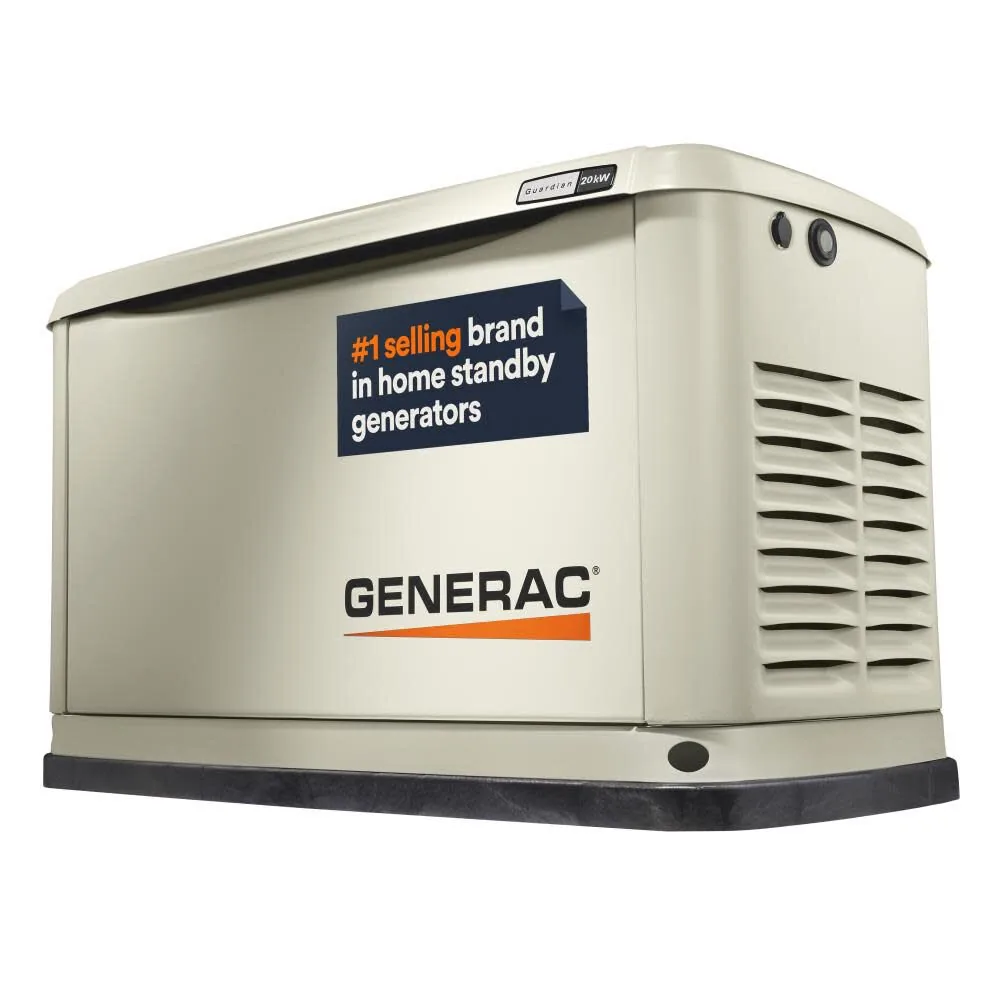 Generac Guardian Series 20/17 kW Air-Cooled Standby Generator, Aluminum Enclosure