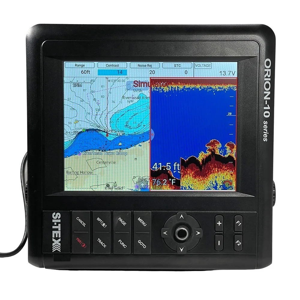 SI-TEX 10 Chartplotter/Sounder Combo w/Internal GPS & C-MAP 4D Card