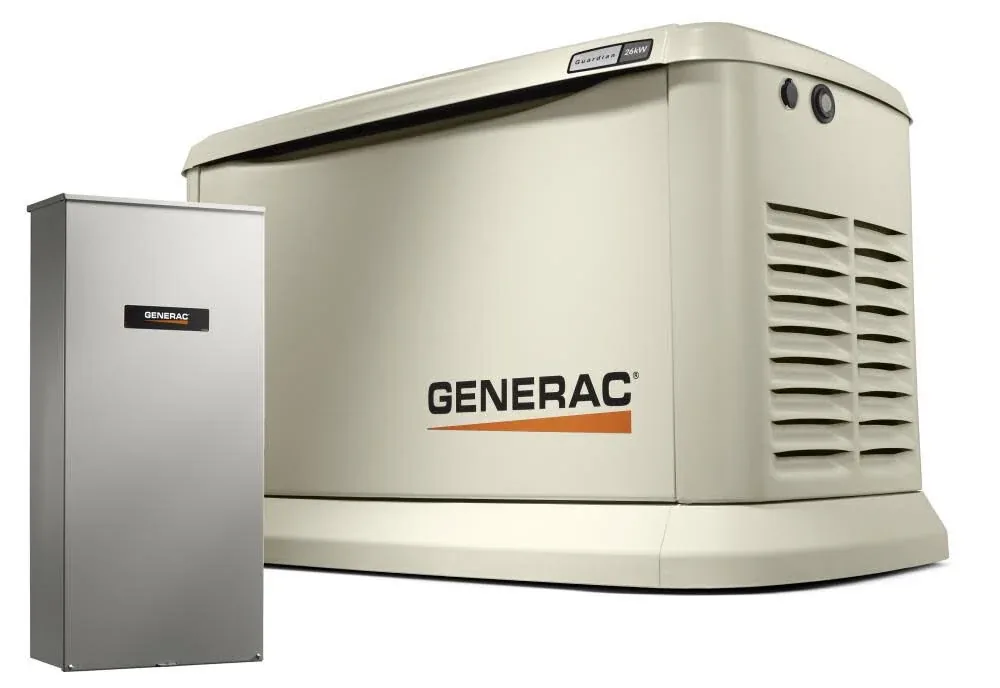 Generac Guardian 26kW Air-Cooled Standby Generator with Whole House Switch Wi-Fi Enabled