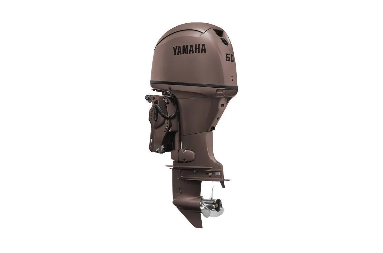 Yamaha F60LC3 60HP – Matte Brown 20″ Shaft Remote Mechanical