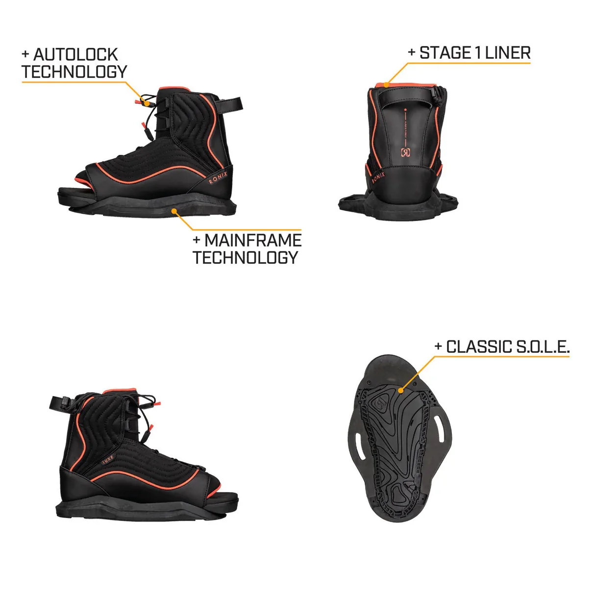 Ronix Women’s Quarter ‘Til Midnight Wakeboard w/ Luxe Bindings
