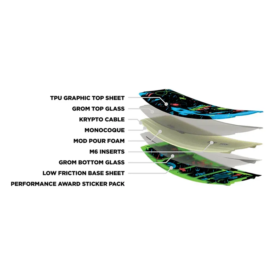 Ronix Boy’s Vision Wakeboard w/ Kid’s Vision Pro Bindings