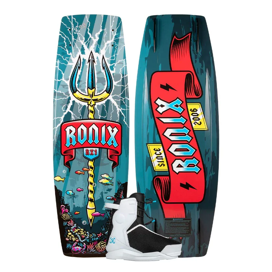 Ronix Boy’s RX1 Wakeboard w/ Kid’s Vision Pro Bindings