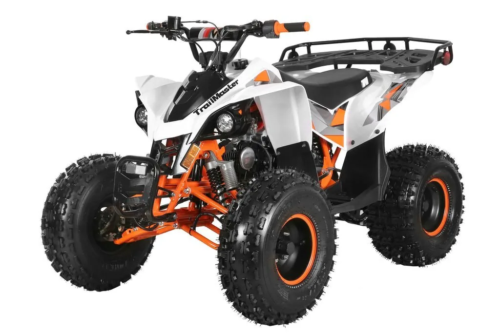 Trailmaster F125 Youth ATV, 125cc Air-Cooled Engine, Automatic with Reverse, 4-Stroke, Single Cylinder, electric start, Throttle Limiter