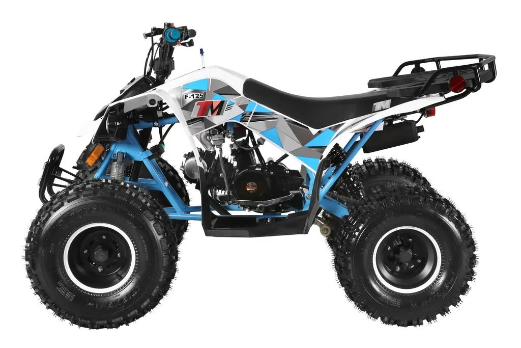 Trailmaster F125 Youth ATV, 125cc Air-Cooled Engine, Automatic with Reverse, 4-Stroke, Single Cylinder, electric start, Throttle Limiter