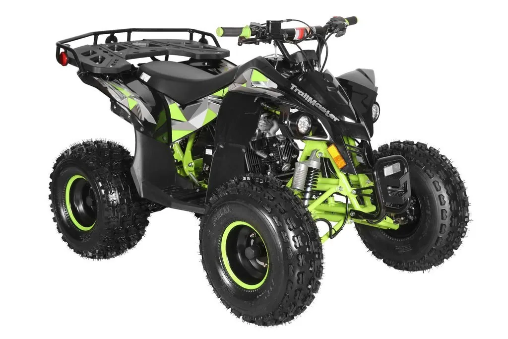 Trailmaster F125 Youth ATV, 125cc Air-Cooled Engine, Automatic with Reverse, 4-Stroke, Single Cylinder, electric start, Throttle Limiter