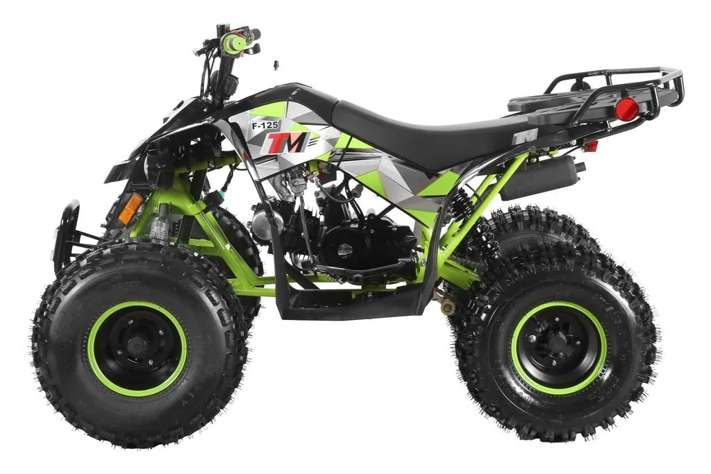 Trailmaster F125 Youth ATV, 125cc Air-Cooled Engine, Automatic with Reverse, 4-Stroke, Single Cylinder, electric start, Throttle Limiter