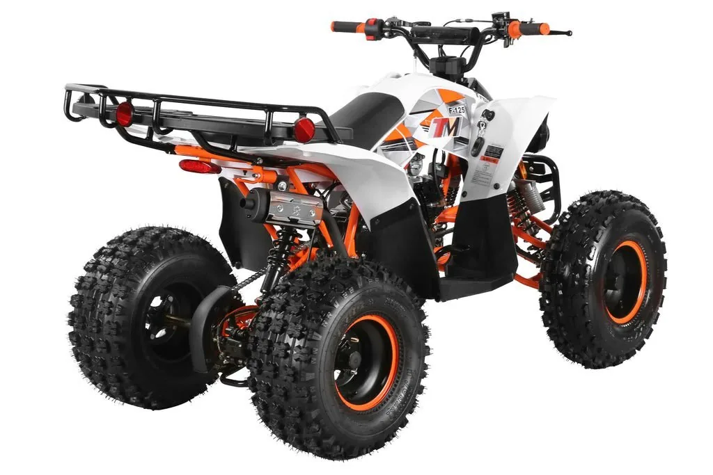 Trailmaster F125 Youth ATV, 125cc Air-Cooled Engine, Automatic with Reverse, 4-Stroke, Single Cylinder, electric start, Throttle Limiter