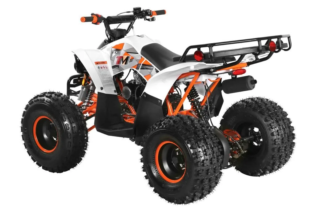 Trailmaster F125 Youth ATV, 125cc Air-Cooled Engine, Automatic with Reverse, 4-Stroke, Single Cylinder, electric start, Throttle Limiter