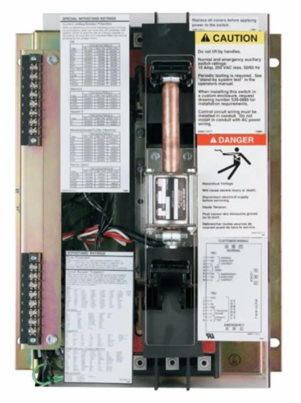 Cummins OTEC 480 Volt 125 Amp 3 Phase PowerCommand 40 Automatic Transfer Switch NEMA 3R | A066Y095