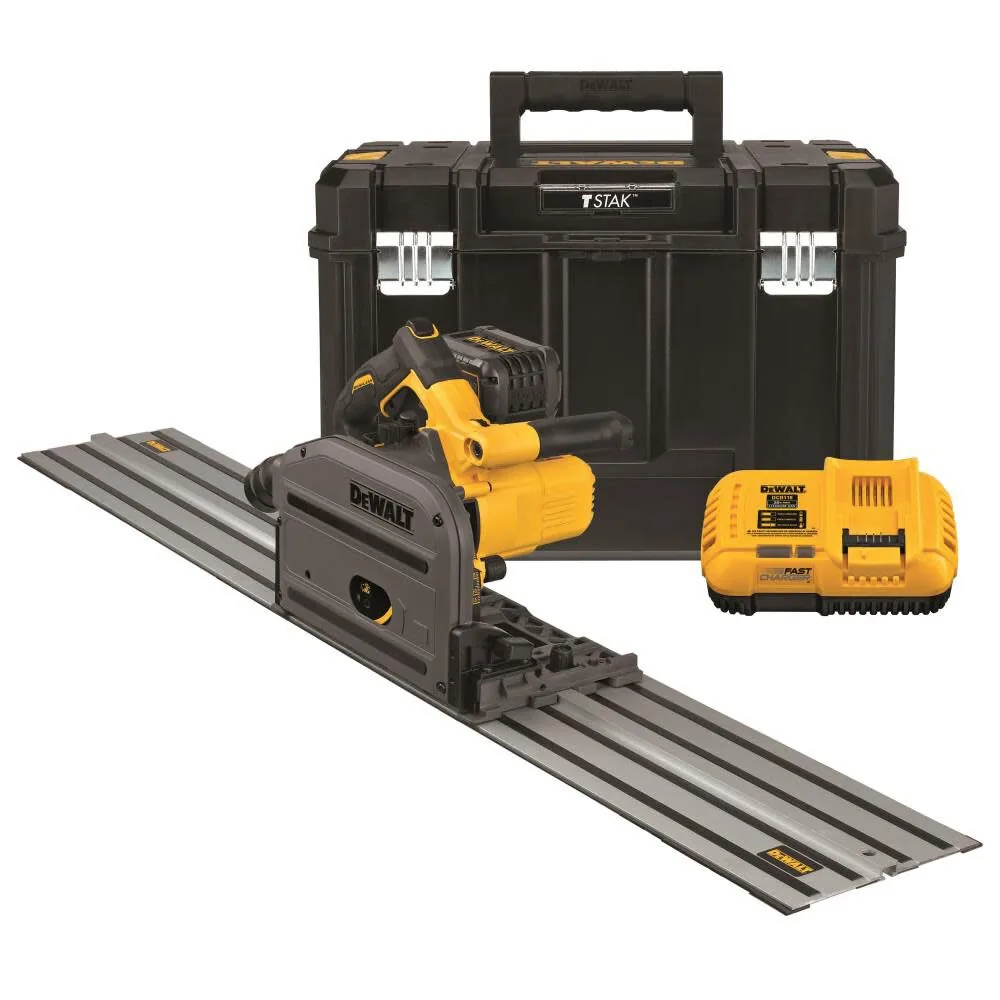 DEWALT 60V MAX 6-1/2in (165mm) Cordless TrackSaw Kit with 59 In. Track
