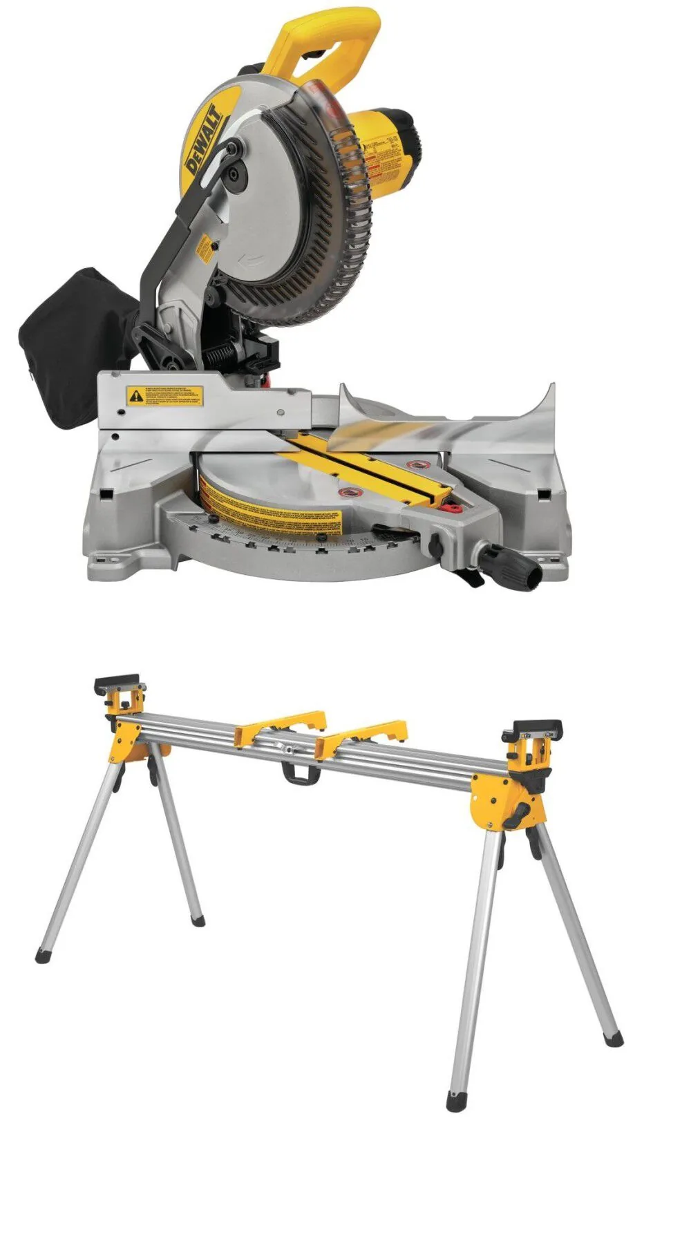 DEWALT 10in Compound Miter Saw & Heavy Duty Miter Saw Stand Bundle