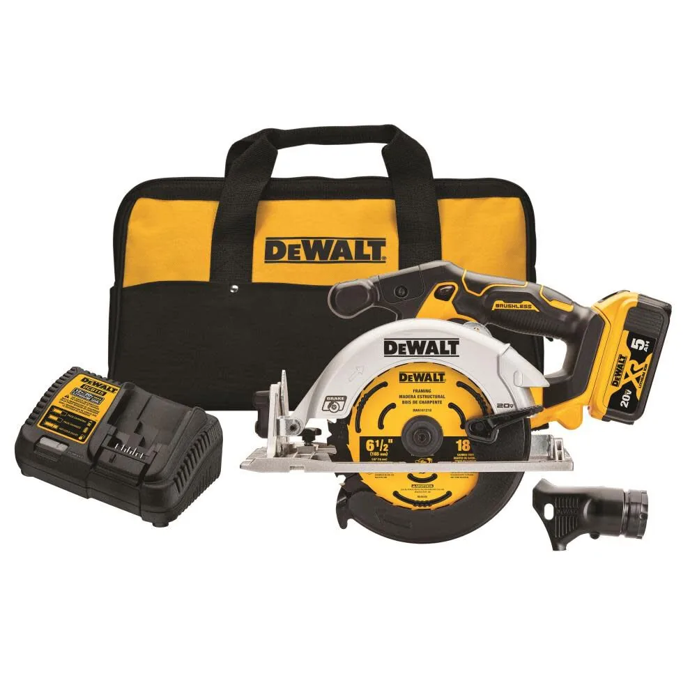 DEWALT 20V MAX 6-1/2 in. Brushless Cordless Circular Saw Kit
