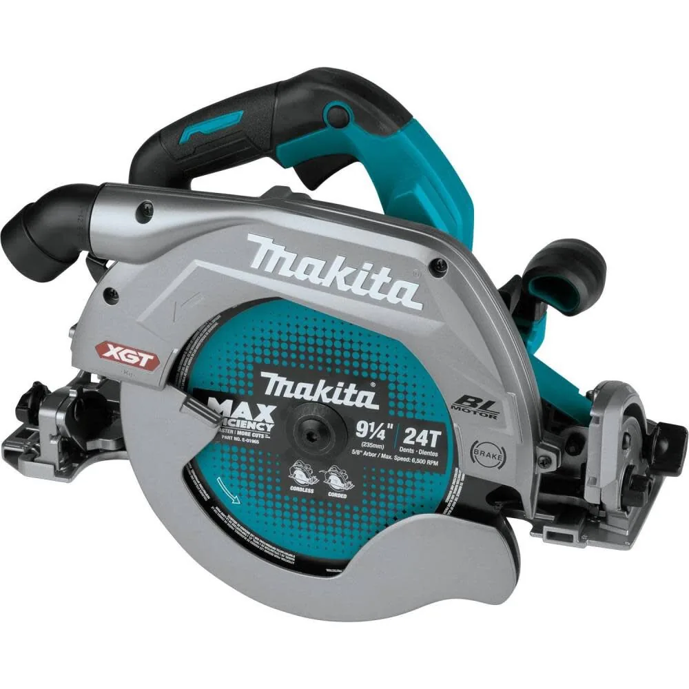 Makita 40V max XGT 9 1/4in Circular Saw Guide Rail Compatible (Bare Tool)