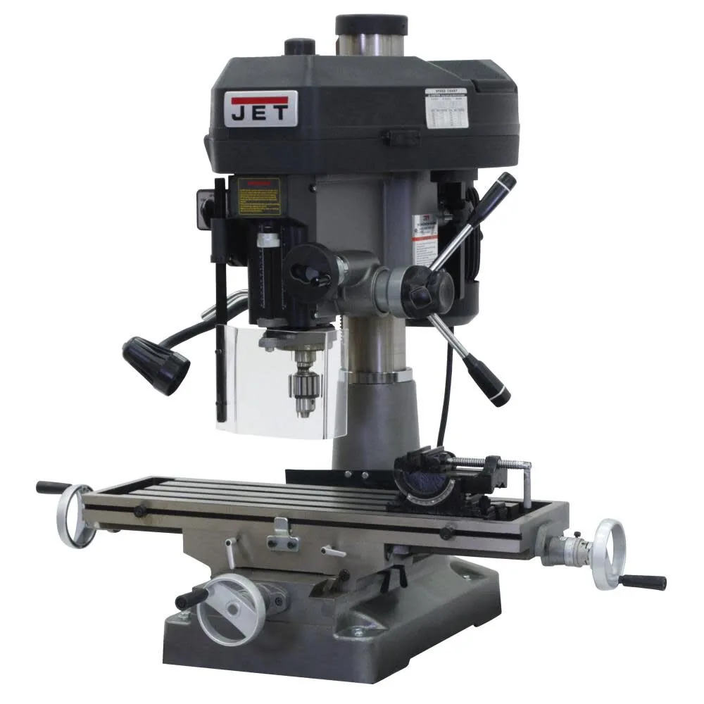 JET JMD-18 Metal Working Mill/Drill with R-8 Taper 2HP 115/230V 1PH