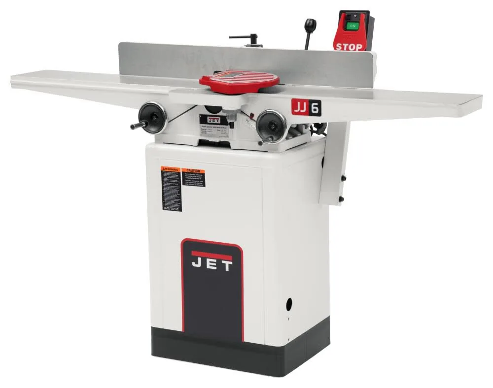 NEW JET JJ-6HHDX 6 In. Long Bed Jointer with Helical Head Kit