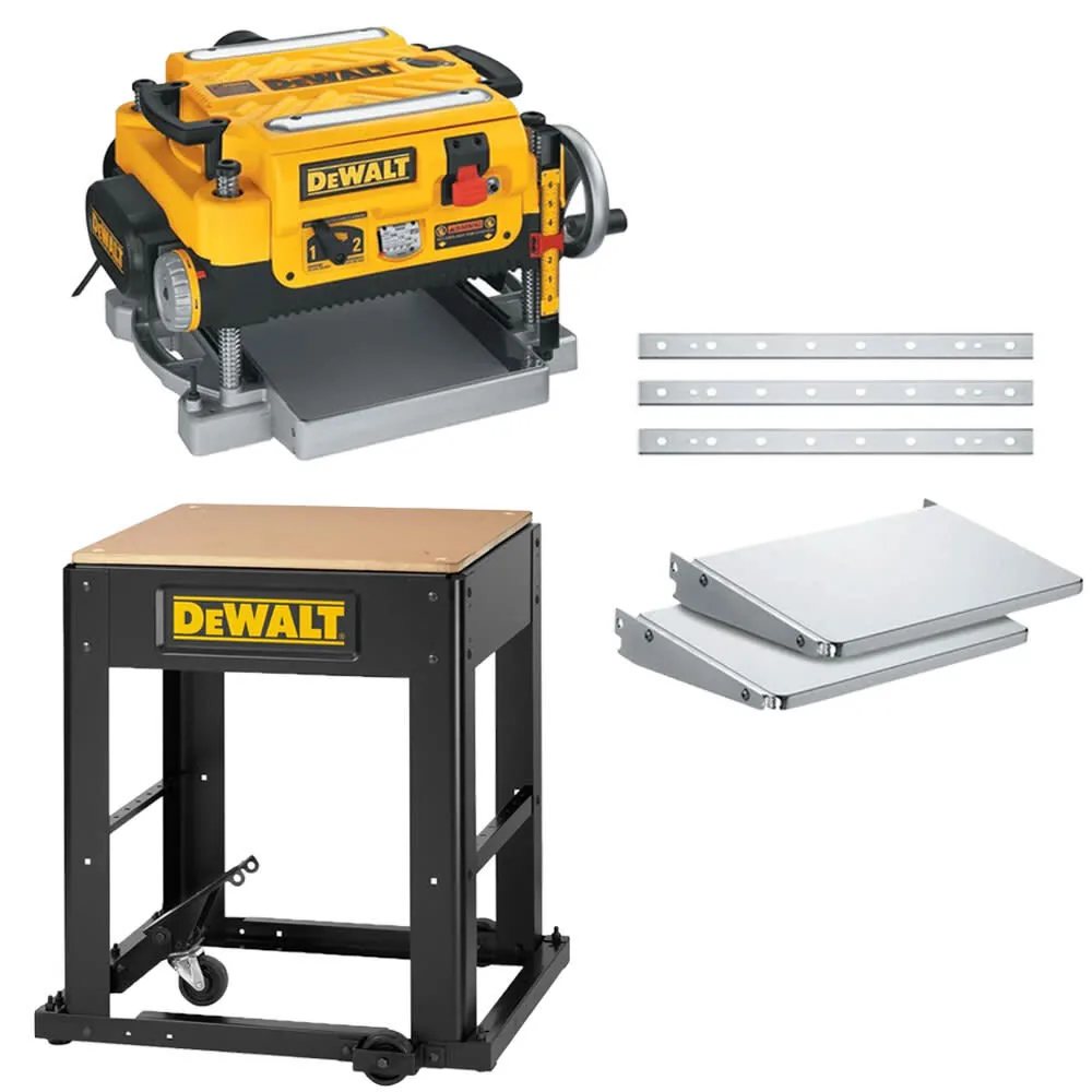 NEW DEWALT Thickness Planer 13in 2 Speed 3 Knife with Mobile Stand