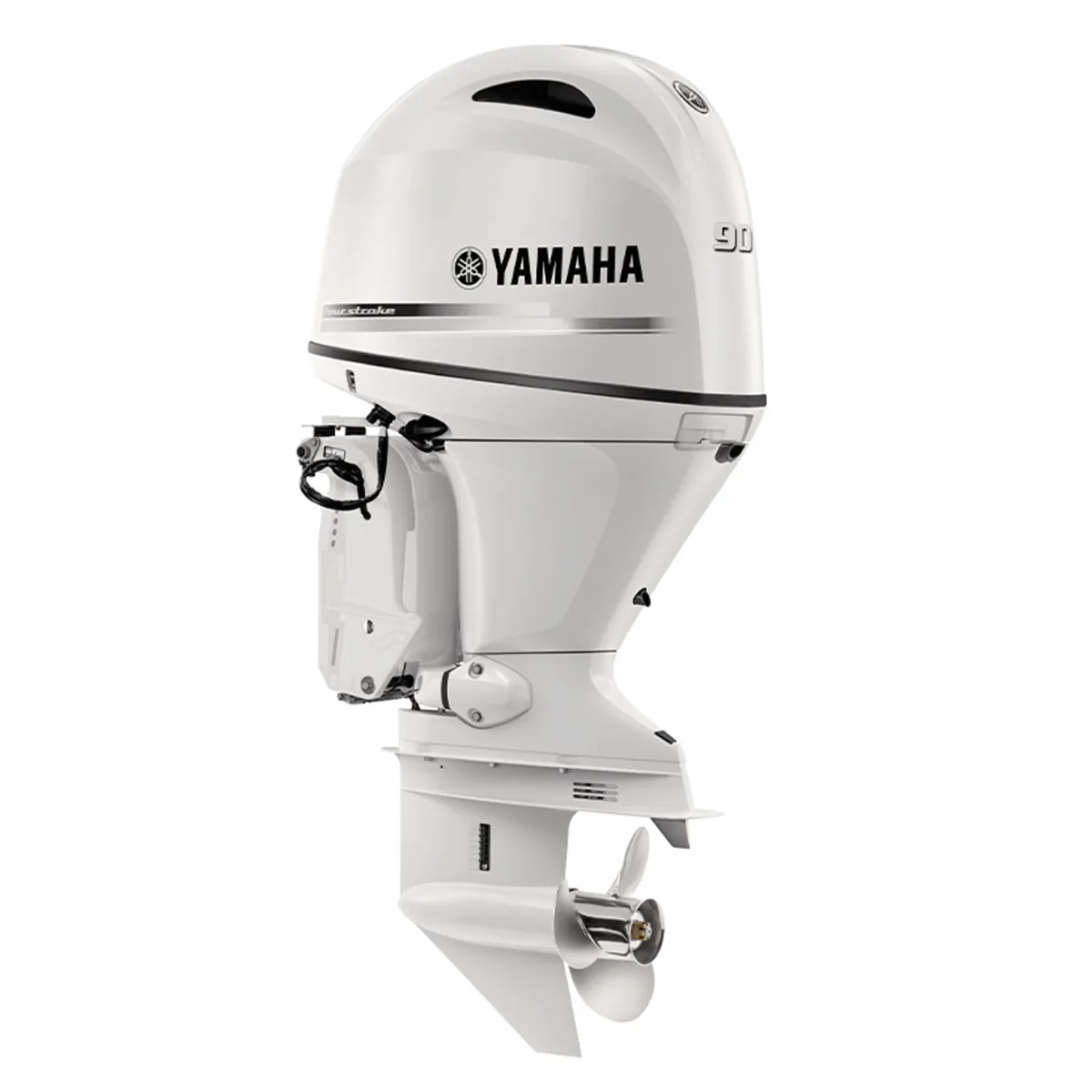 Yamaha 90HP White Outboard F90XB2