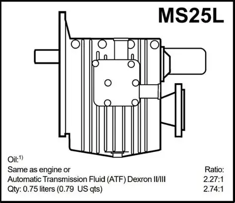 Volvo Penta MS25L 2.27 Marine Gearbox for Sale