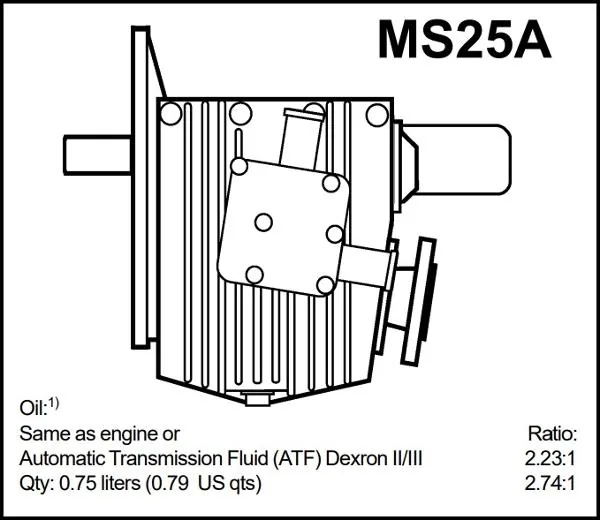 Volvo Penta MS25A 2.23 Marine Gearbox for sale