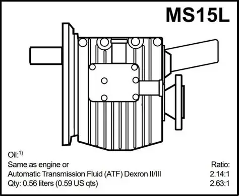 Volvo Penta MS15L 2.14 Marine Gearbox for sale