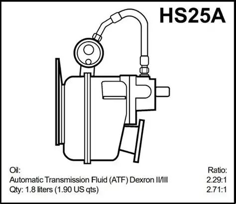 Volvo Penta HS25A 2.71 Marine Gearbox for sale
