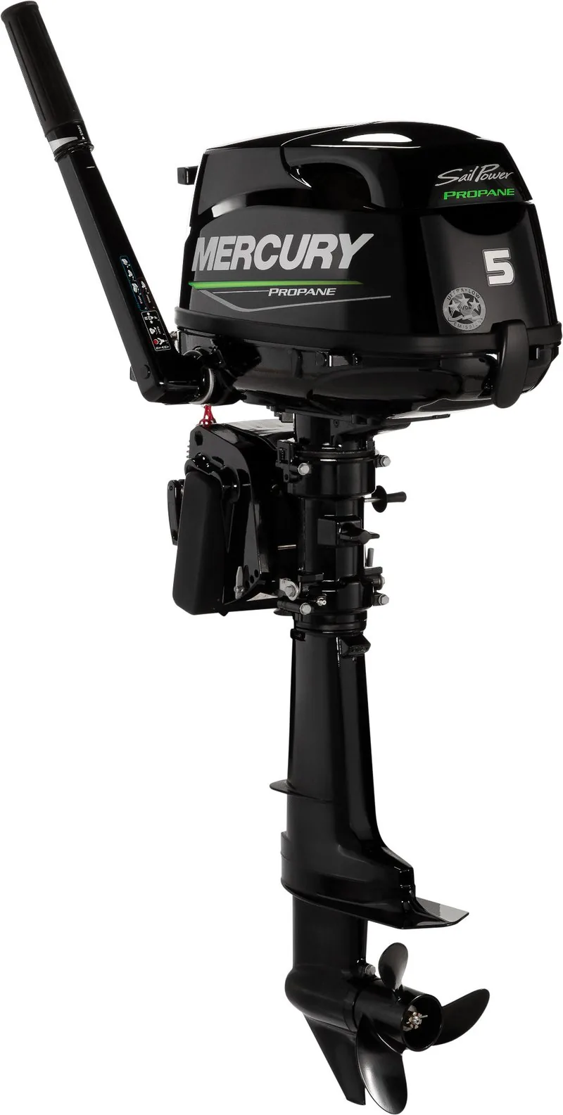 2020 Mercury 5 HP 5MXLHA-LPG Sail Power Propane Outboard Motor