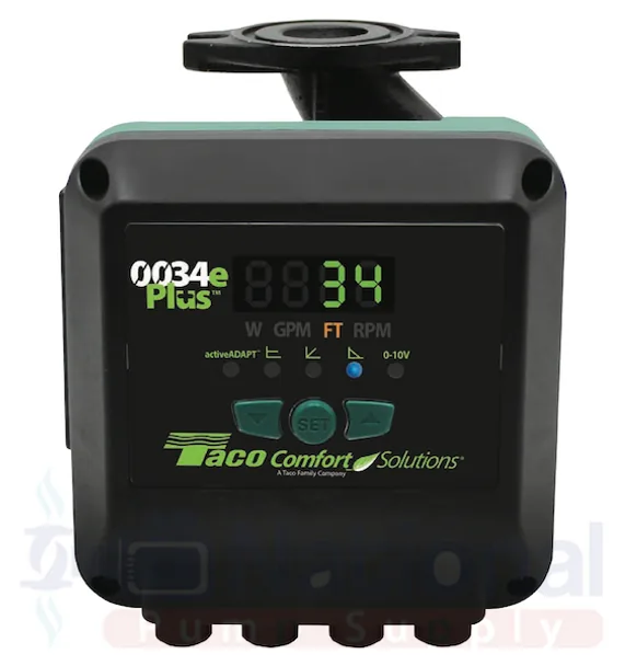 Taco 0034eP-F2 ECM High Efficiency Circulator Pump Digital