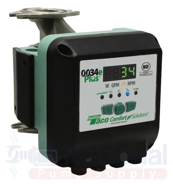 Taco 0034eP-SF2 ECM High Efficiency Circulator Pump Digital
