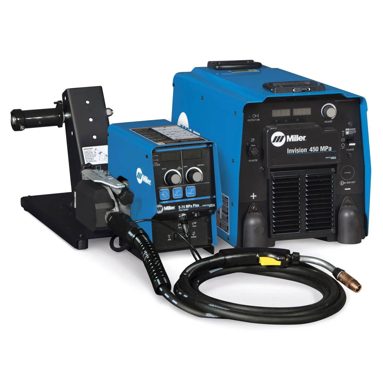 Miller Invision 450 MPa MIG Welder Feeder Package Cart 951499