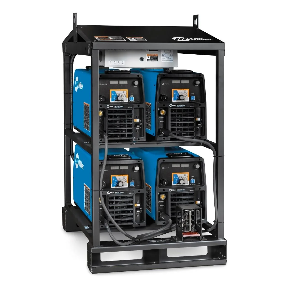 Miller XMT 350 FieldPro ArcReach 4-Pack Rack 907739