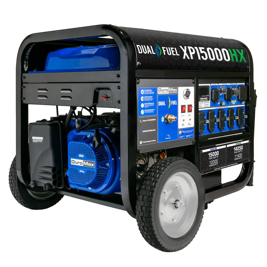 DuroMax XP15000HX Dual Fuel Portable Generator 15000W