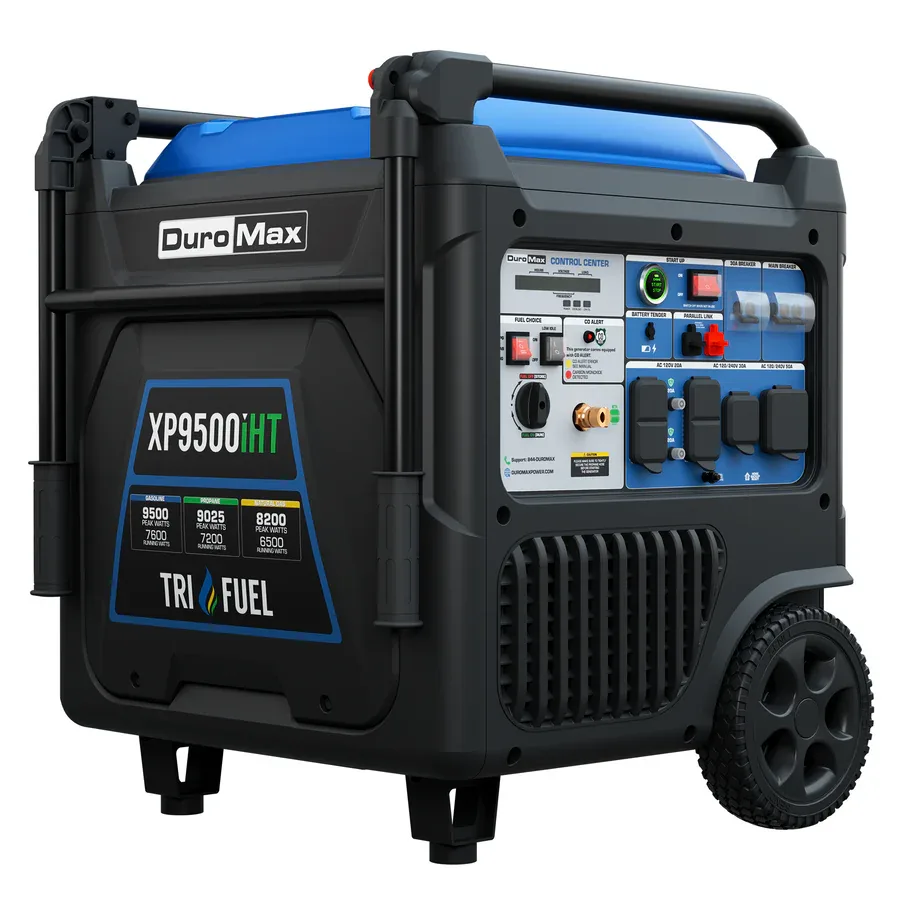 DuroMax XP9500iHT Tri-Fuel Inverter Generator 9500W