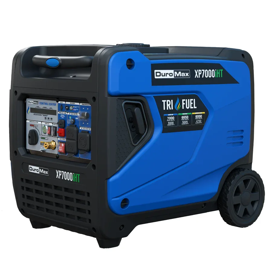 DuroMax XP7000iHT Tri-Fuel Inverter Generator 7000W