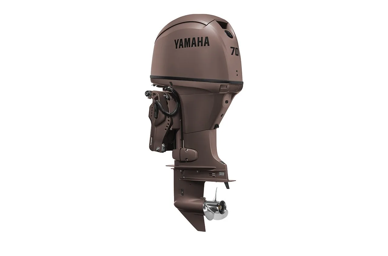 Yamaha F70LB3 70HP Matte Gray Mechanical Outboard Motor