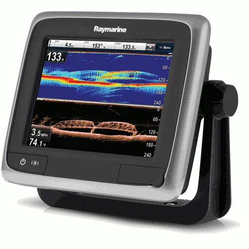 RAYMARINE A68 5.7 TOUCH MFD W/ BUILT-IN CHIRP DOWNVISION – NO CHARTS