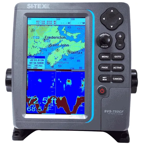 SI-TEX SVS-750CF GPS CHARTPLOTTER/COLOR ECHO SOUNDER – 600W
