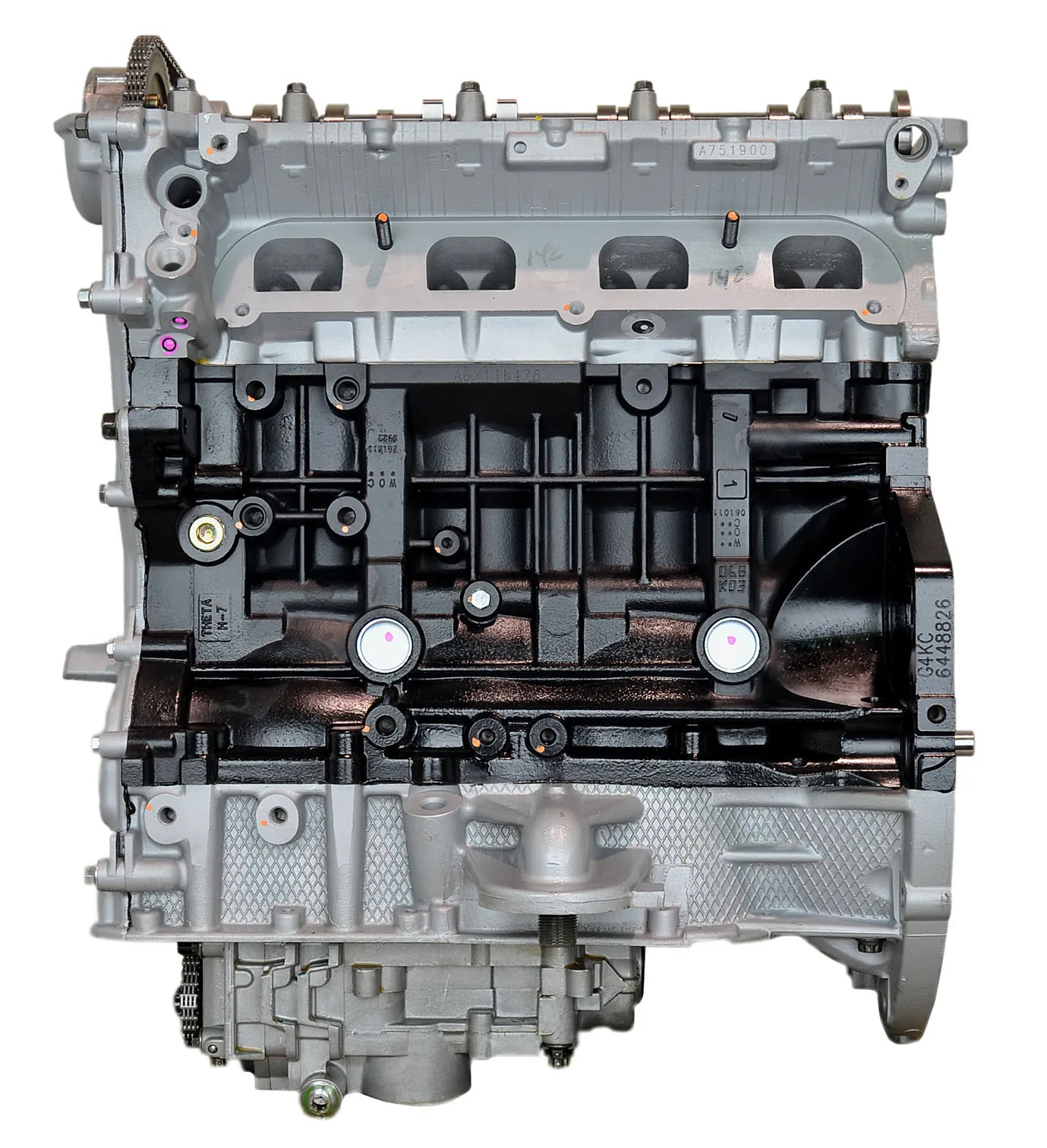 hyundai kia g4kc 2.4l l4 remanufactured engine 2006 2008 5
