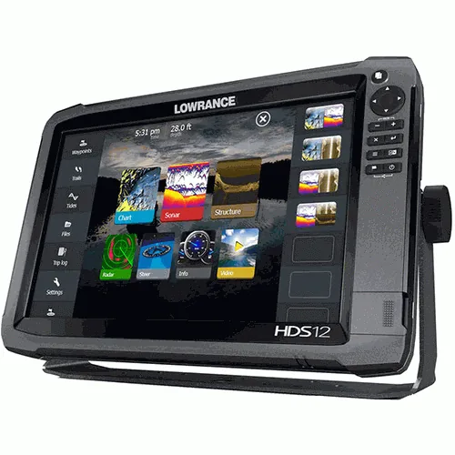 LOWRANCE 000-11796-001 HDS-12 GEN3 FISHFINDER/CHARTPLOTTER W/ INSIGHT USA W/50/200 KHZ TRANSOM MOUNT TRANSDUCER