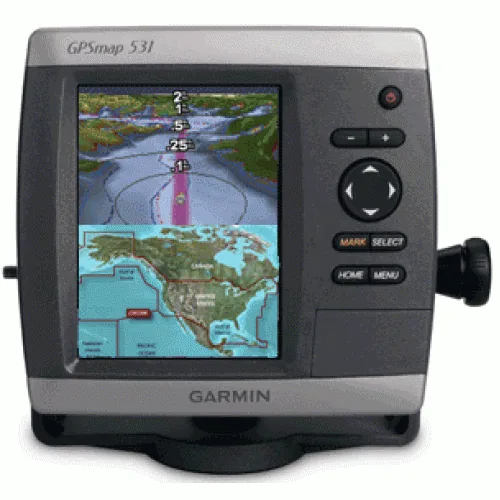 GARMIN GPSMAP SUPER COMBO 531S W/ COAST CHARTS & DUAL BEAM TRANSDUCER