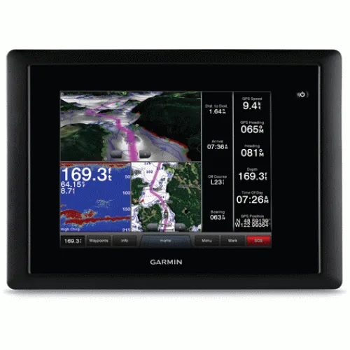 GARMIN GPSMAP 8208 MF TOUCH DISP SYS W/US COAST CHARTS, GPS, CARD RDR