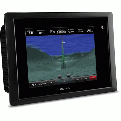 GARMIN GPSMAP 8008 MULTIFUNC TOUCH DISP. SYS. W/ GPS ANT, CARD READER