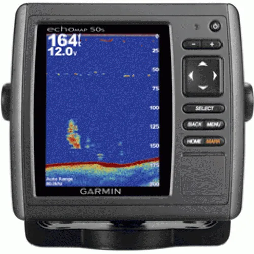 GARMIN ECHOMAP 50S CHARTPLOTTER/SOUNDER COMBO W/ TRANSOM MOUNT TRANSDUCER