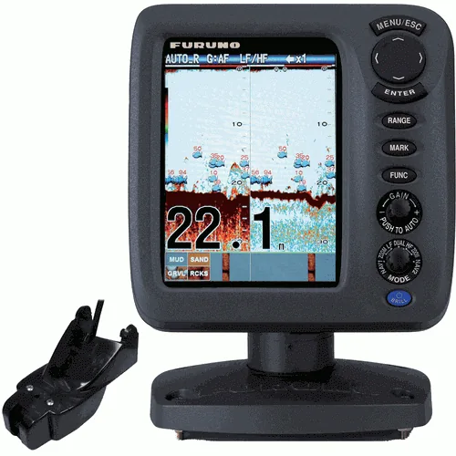 FURUNO FCV627 5.7 FF COMBO W/600W TRANSOM MOUNT TRANS 525STID-PWD