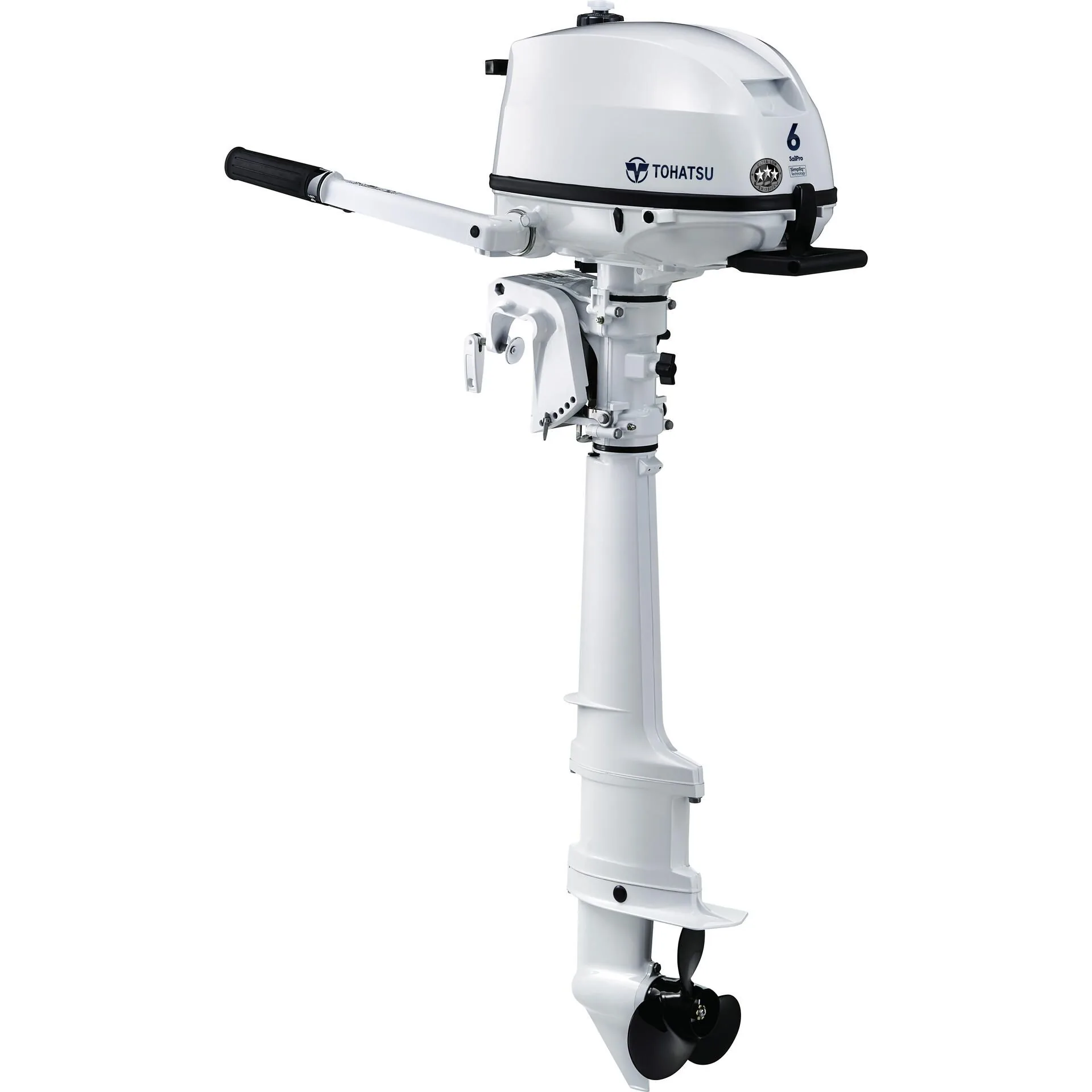 2027 Tohatsu MFS6DW Sail Pro 6HP Tiller Outboard Motor