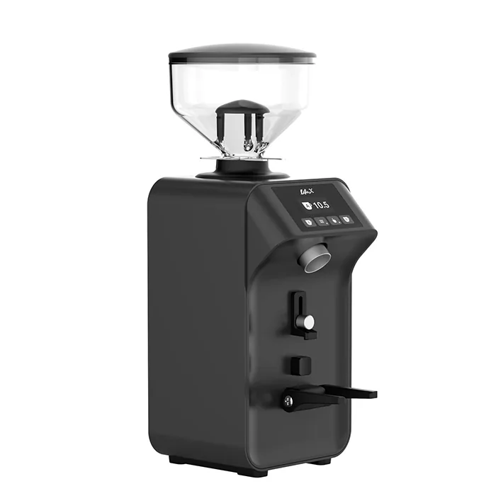 Front view of Ceado Life X Coffee Grinder showing digital touch screen display