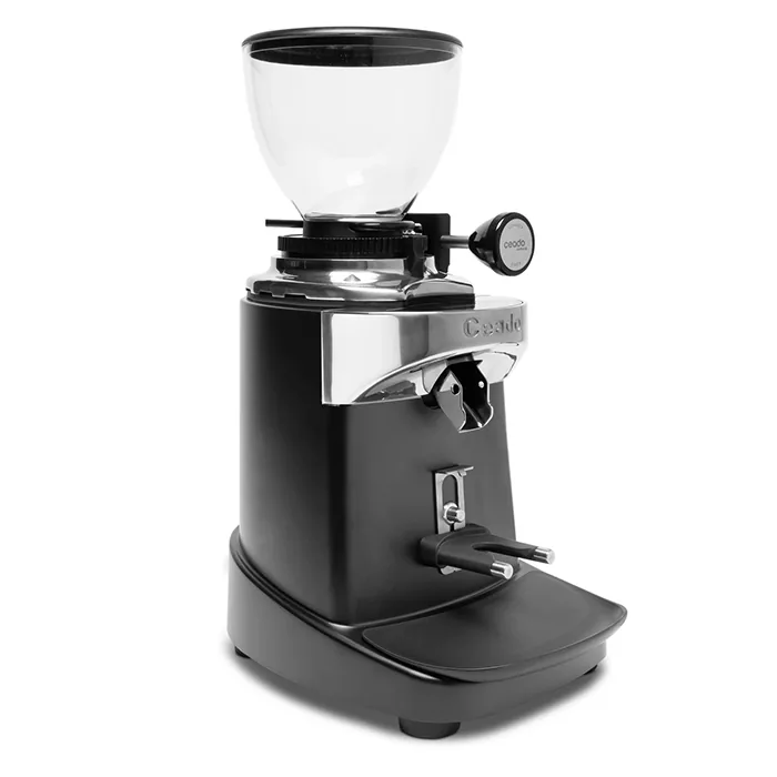 Front view of Ceado E37S Quick Set Espresso Grinder with illuminated touch display