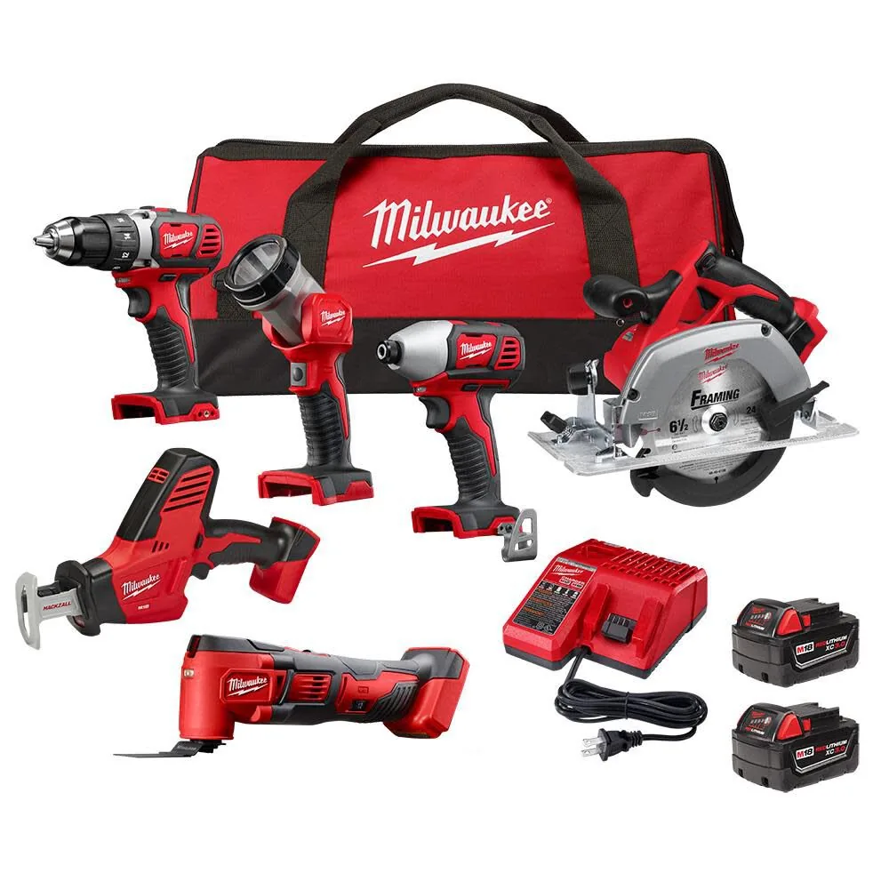NEW Milwaukee M18 6-Tool Combo Kit